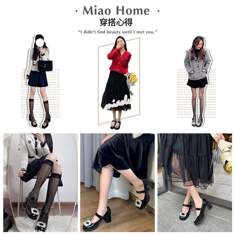 Giày Cao Gót Da Mũi Vuông Thời Trang Xuân Hè Sành Điệu