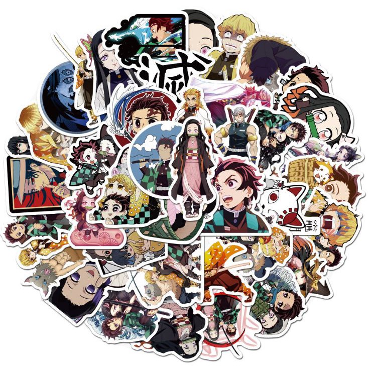 Sticker Anime Devil Nhật Bản nhựa PVC không thấm nước, dán nón bảo hiểm, laptop, điện thoại, Vali, xe, Cực COOL #42