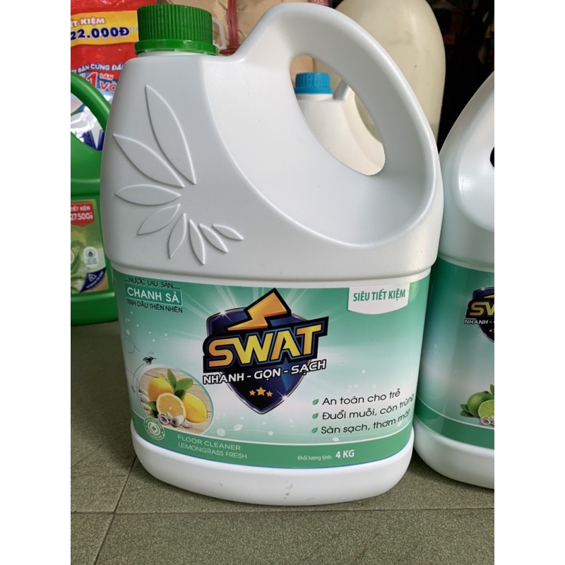 Nước lau sàn sả chanh Swat 4kg