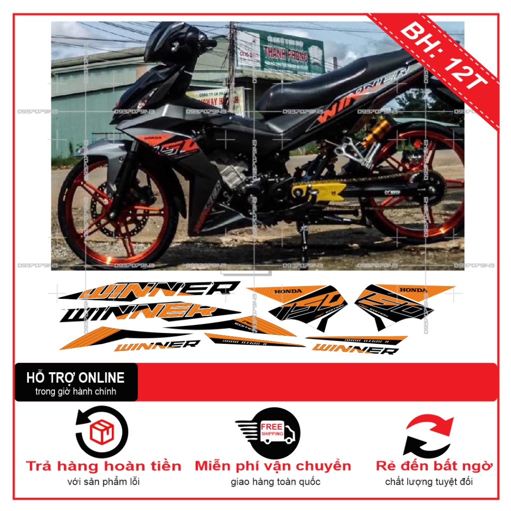 TEM RỜI WINNER V1 CHẾ -- SHIN DECAL 2