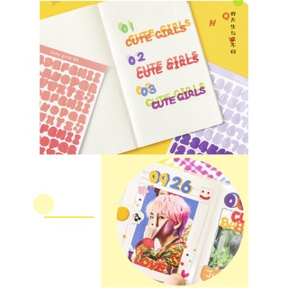 Sticker Số Dán Trang Trí Sổ Lưu Niệm