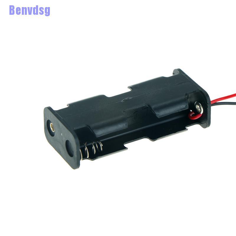 1 Hộp Pin Có Dây Bằng Nhựa Màu Đen Cho 2 X Aa