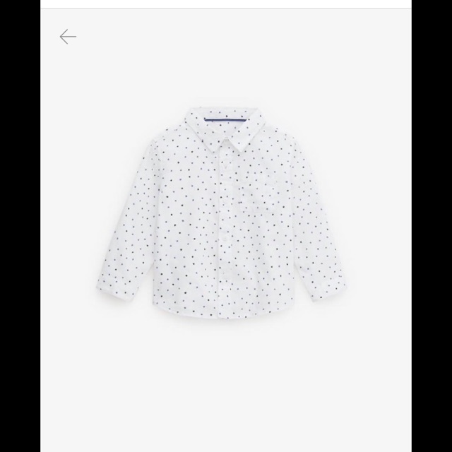 Áo sơ mi hình chấm của Zara