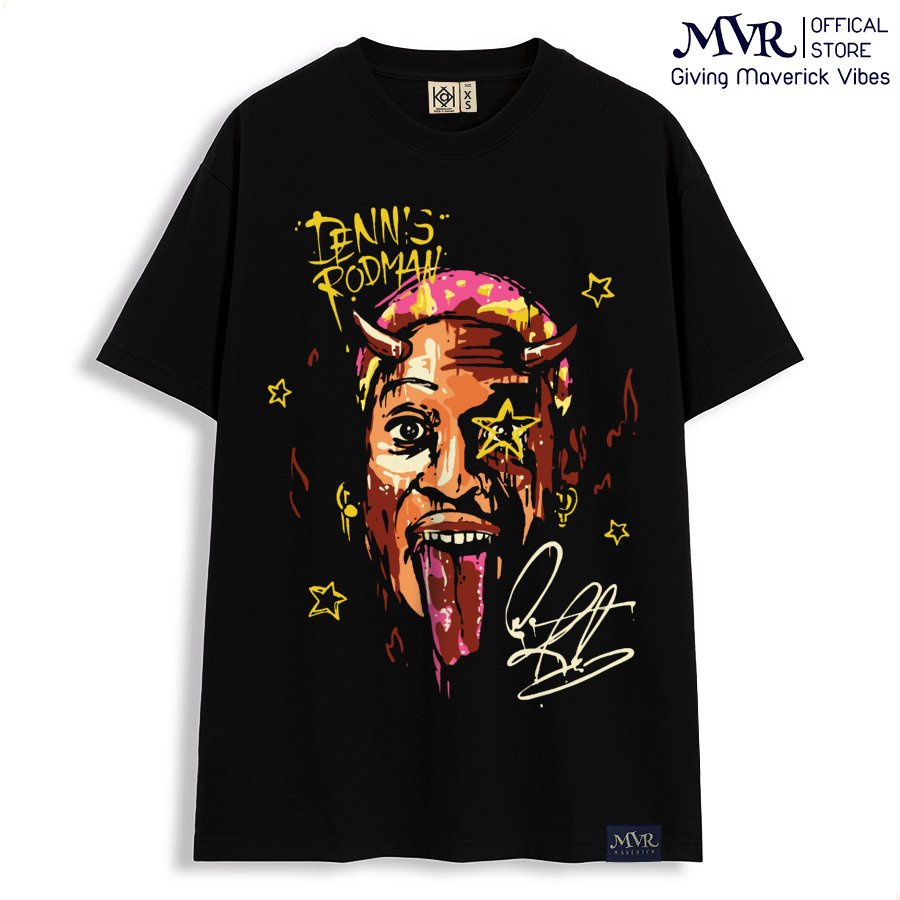 Áo thun thể thao Dennis Rodman nam nữ phông unisex phong cách cực chất tay lỡ localbrand MVR BB4321