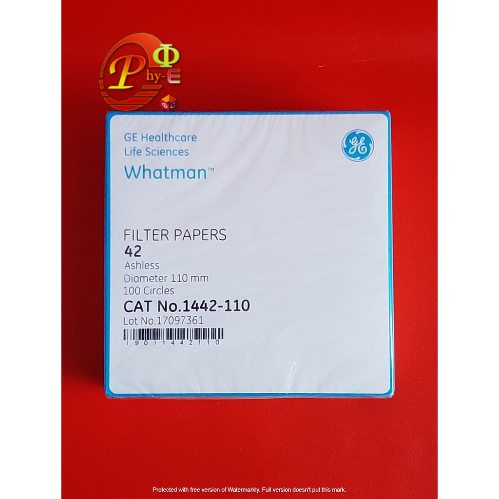 Giấy Lọc Whatman No. 42 Đường Kính 11cm Chất Lượng Cao