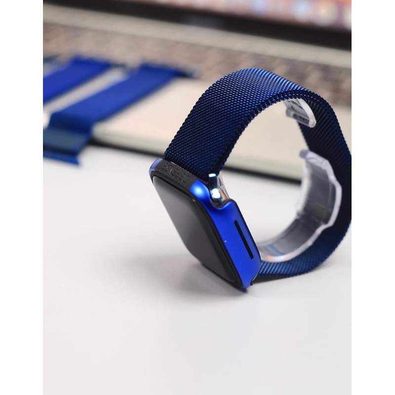 dây thép milan màu xanh cực kỳ dẹp dành cho applewatch