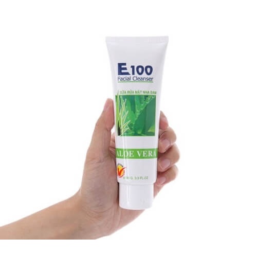 Sữa rửa mặt nha đam E100 aloe vera facial cleanser 100g