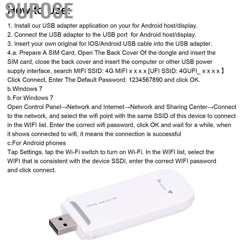 Usb Thu Phát Wifi Không Dây 4g Lte