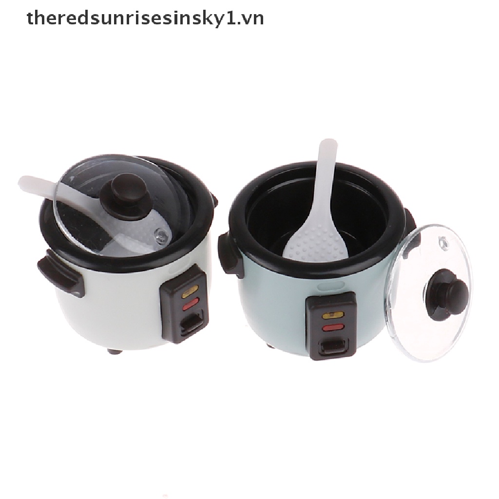 Mô hình nồi cơm điện mini trang trí nhà búp bê tỉ lệ 1:12