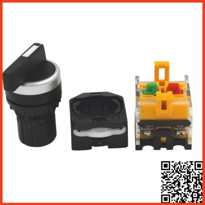 Công tắc xoay 2, 3 vị trí LA38-11XB/2, LA38-20XB/3 phi 22 chuyển mạch cần dài giá rẻ lắp tủ điện điều khiển