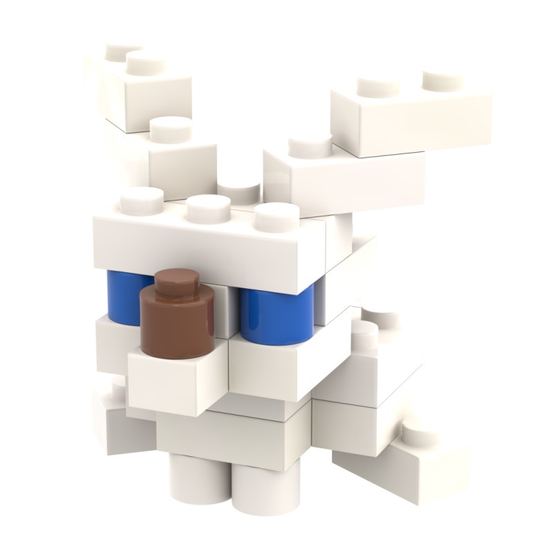 Đồ chơi xếp hình mô hình động vật mini dễ thương cho bé