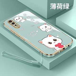 Ốp điện thoại silicon mạ điện hình mèo cho tecno spark go 2020 tecno spark 6 air / spark 5 air 6 go go 2022 7 7pro tecno spark 8pro