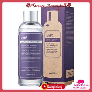 NƯỚC HOA HỒNG Klairs Supple Preparation Unscented Toner (không mùi + Có Mùi) 180ML