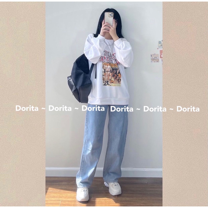 [Ảnh thậty/Video] Áo Sweater in hình, Áo Sweater nỉ da cá Hàn Quốc | BigBuy360 - bigbuy360.vn