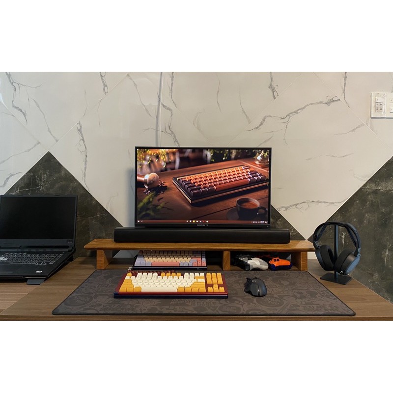 Kệ màn hình máy tính, laptop cho bàn làm việc bằng gỗ  - Tienichgo.com | BigBuy360 - bigbuy360.vn