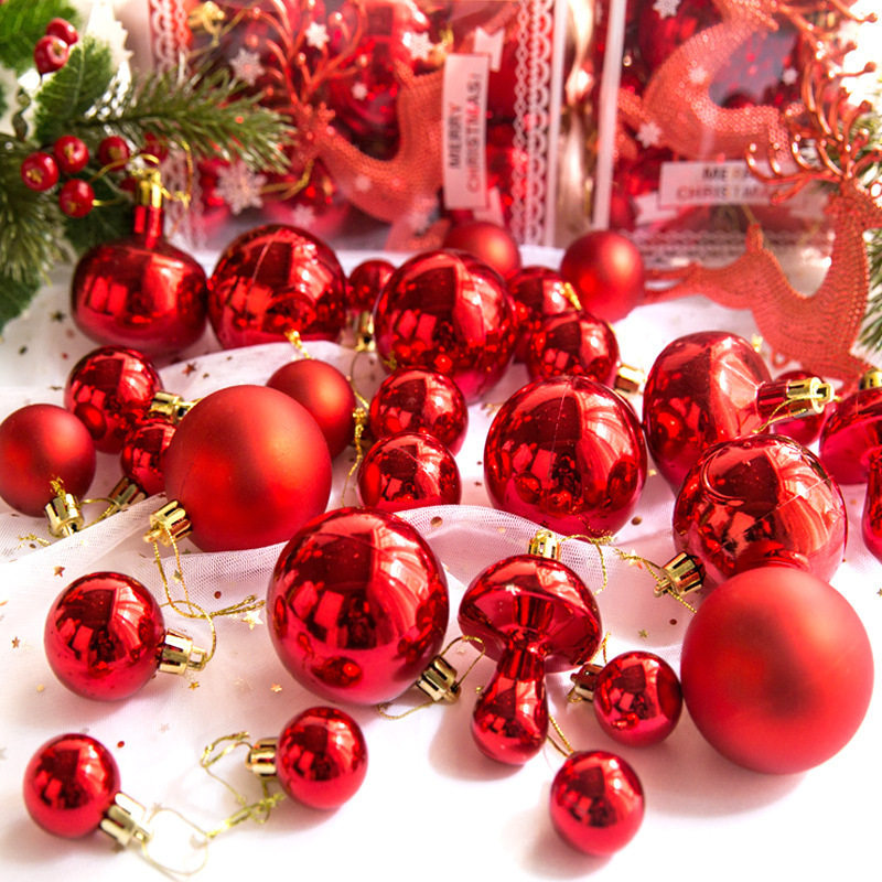Hộp 30/60/70 trái châu trang trí cây thông Noel
