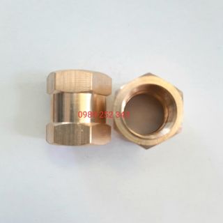 Nối ms 17mm 2 đầu ren trong 17mm