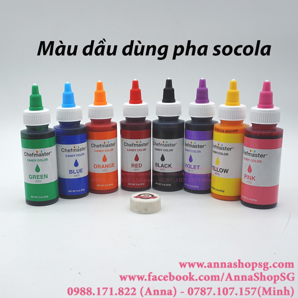 MÀU DẦU PHA SOCOLA