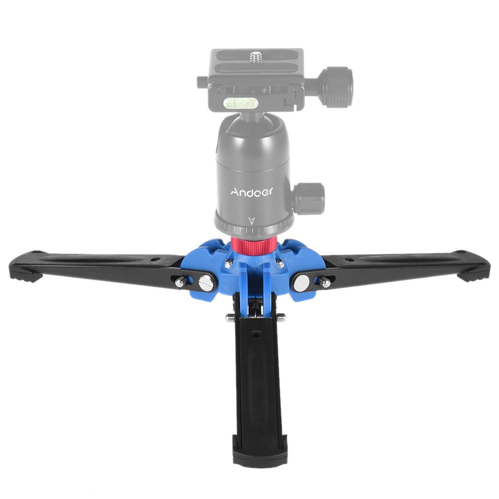 Ĩ Three Leg DSLR Camera Photography Mini Tripod Monopod Unipod Base Stand Holder Support with 3/8" Screw for Tripod Flui