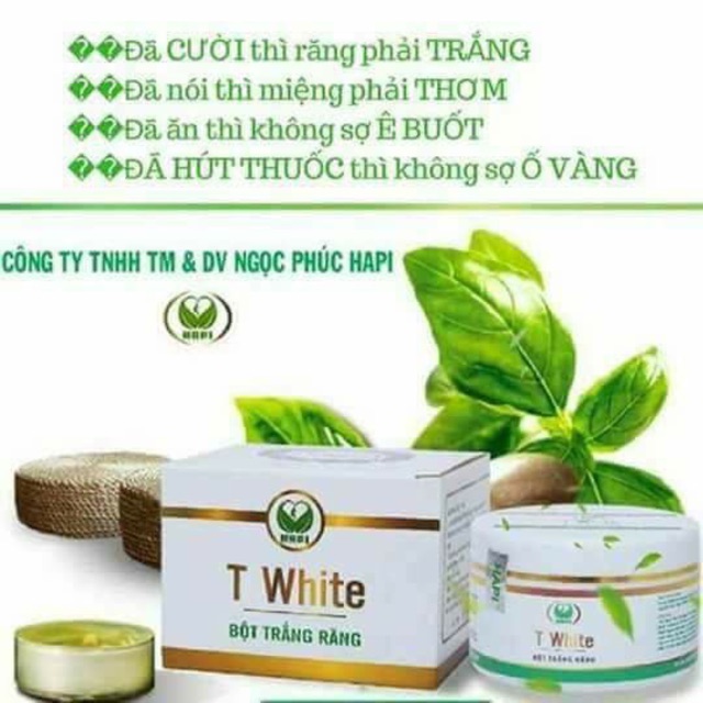 Bột tẩy trắng răng T-white