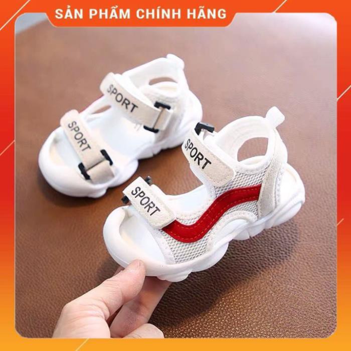 Sandal cho bé trai,dép tập đi giày tập đi sandal đi học quai dán  mang phong cách thể thao