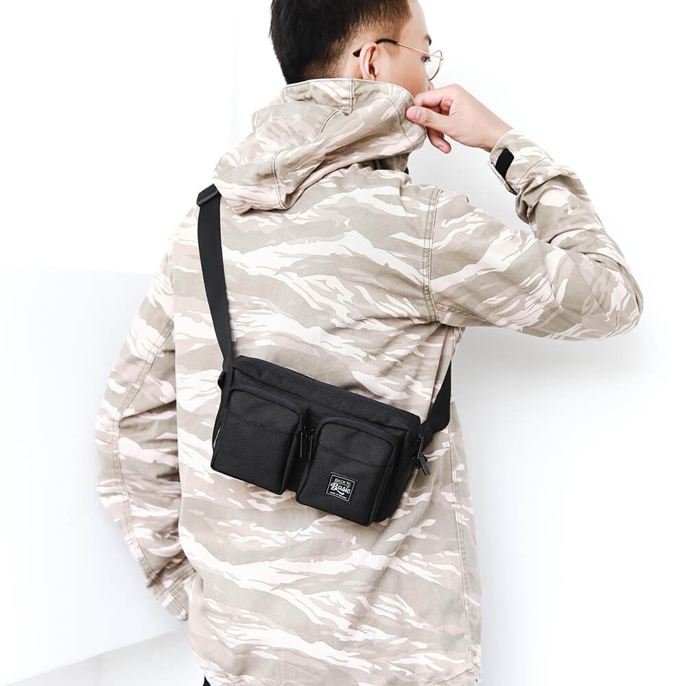 Túi bao tử - Túi đeo hông cao cấp Back To Basic - GURIN BLACK chống thấm tốt, nhiều ngăn | BigBuy360 - bigbuy360.vn
