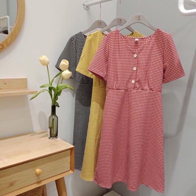 RUBI SHOP-VÁY KẺ THÔ 3 KHUY CÓ SẴN | BigBuy360 - bigbuy360.vn