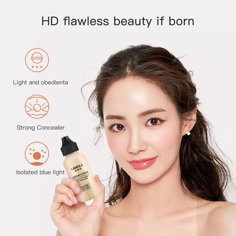 Kem Nền Che Khuyết Điểm Dạng Lỏng 3 Màu Lì Lâu Trôi Kiềm Dầu Chống Thấm Nước Làm Sáng Da Mặt