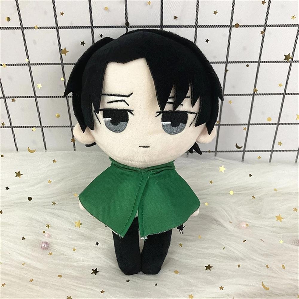 REBUY1 Thú Nhồi Bông Hình Nhân Vật Levi Ackerman Trong Phim Attack on Titan 20cm
