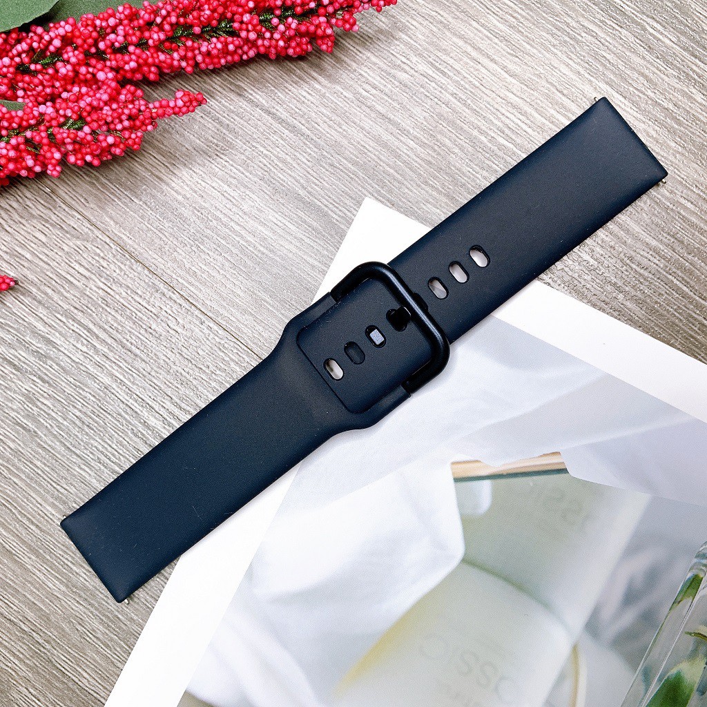[Giảm Giá] Dây đồng hồ Silicon Cao cấp cho Samsung Galaxy Watch Active 2 bản 20mm loại tốt.