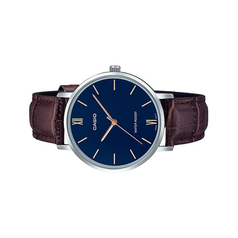 Đồng hồ nam dây da Casio MTP-VT01L-2B chính hãng