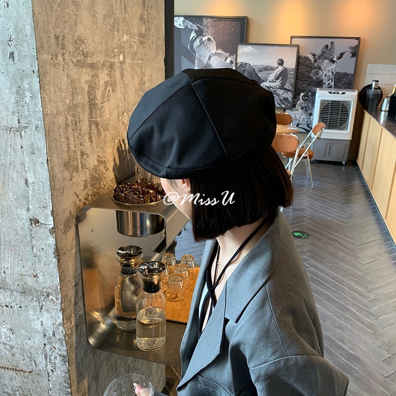 Nón beret họa tiết trái tim thời trang nữ tính