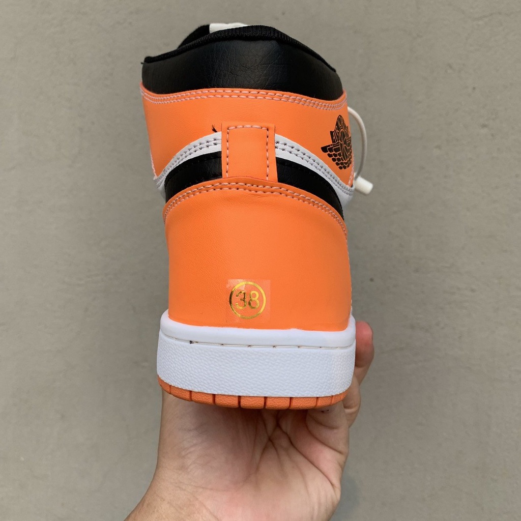 Giày jordan 1 màu cam cổ cao , giày thể thao sneaker jodan jd1 high phong cách hàn quốc