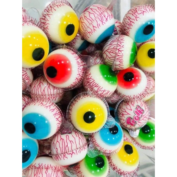 Kẹo dẻo Trolli hình con mắt trolli glotzer gói 4 viên 75G nhập khẩu Đức