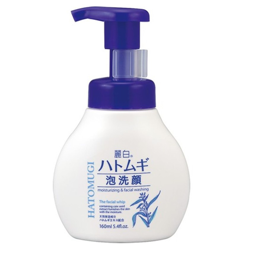 Sữa rửa mặt tạo bọt dưỡng ẩm và làm sáng da Naturie Hatomugi Facial Whip 160ml | BigBuy360 - bigbuy360.vn