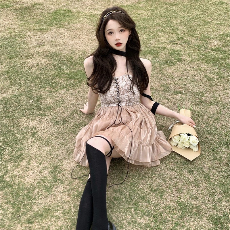 Đầm Sát Nách Thiết Kế Trễ Vai Quyến Rũ Hợp Thời Trang