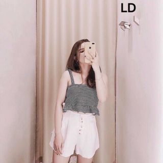 Áo 2 dây kẻ kèm ảnh thật
