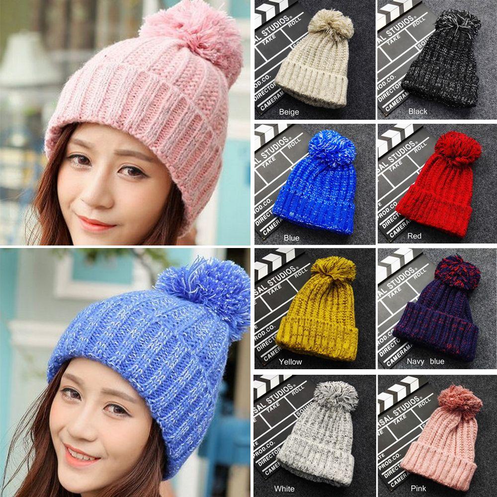 Mũ Len Mùa Đông Có Thể Điều Chỉnh Kích Cỡ Cho Nữ