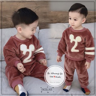 BỘ NHUNG SỐ 2 CHO BÉ TRAI BÉ GÁI