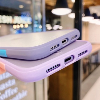 Ốp lưng iPhone basic viền màu bảo vệ camera và chống bẩn