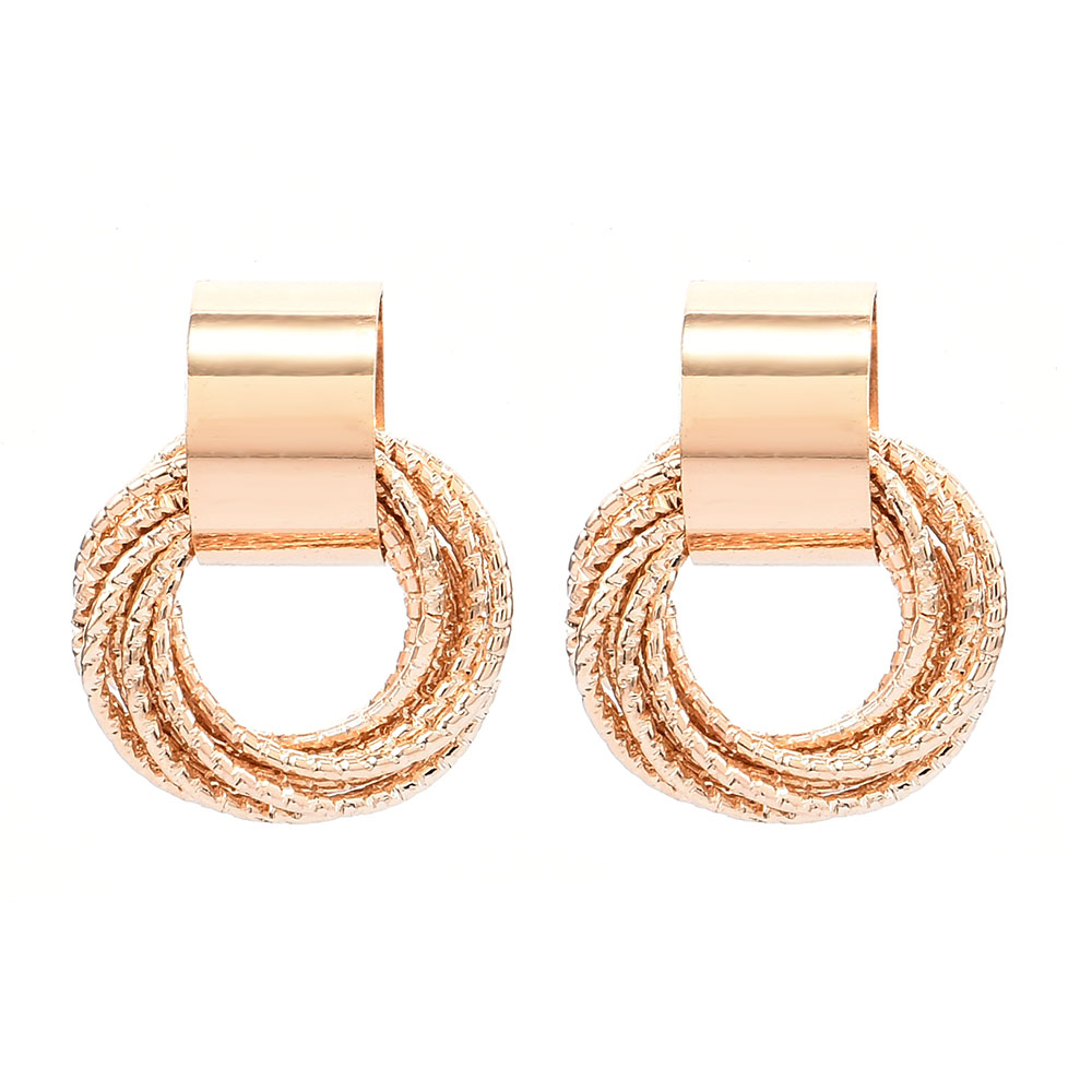 COD Khuyên Tai Nữ Trang Dáng Tròn Phong Cách Retro