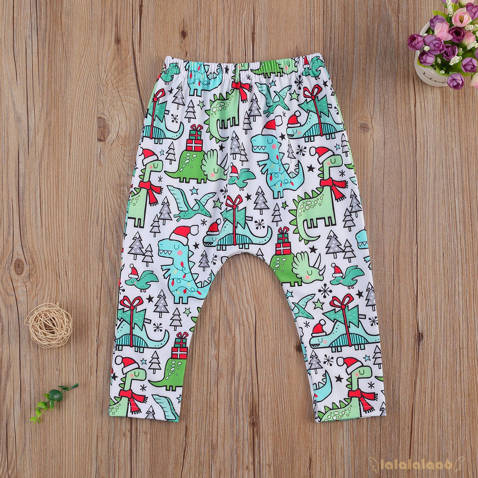 Quần Baggy Dáng Rộng In Họa Tiết Ông Già Noel / Khủng Long