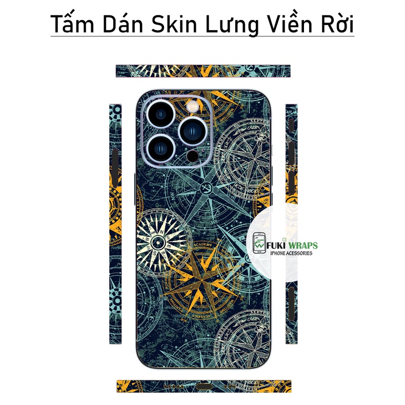 Tấm dán Skin Mặt Sau FULL VIỀN Dành Cho13prm , 12prm , 11prm , x, xs, xr , xsm , ip11 , ip12 , ip13 - FukiShop