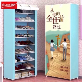 Tủ giày 10 tầng 3D
