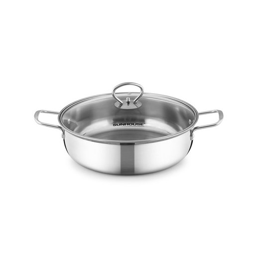 Nồi lẩu inox 1 đáy Sunhouse SHL24 - Sử dụng với mọi loại bếp