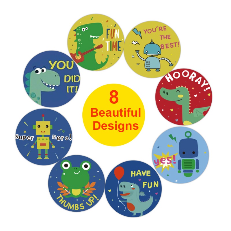Super Cartoon Animal Teacher Reward Stickers Students Motivation  Decoration Label