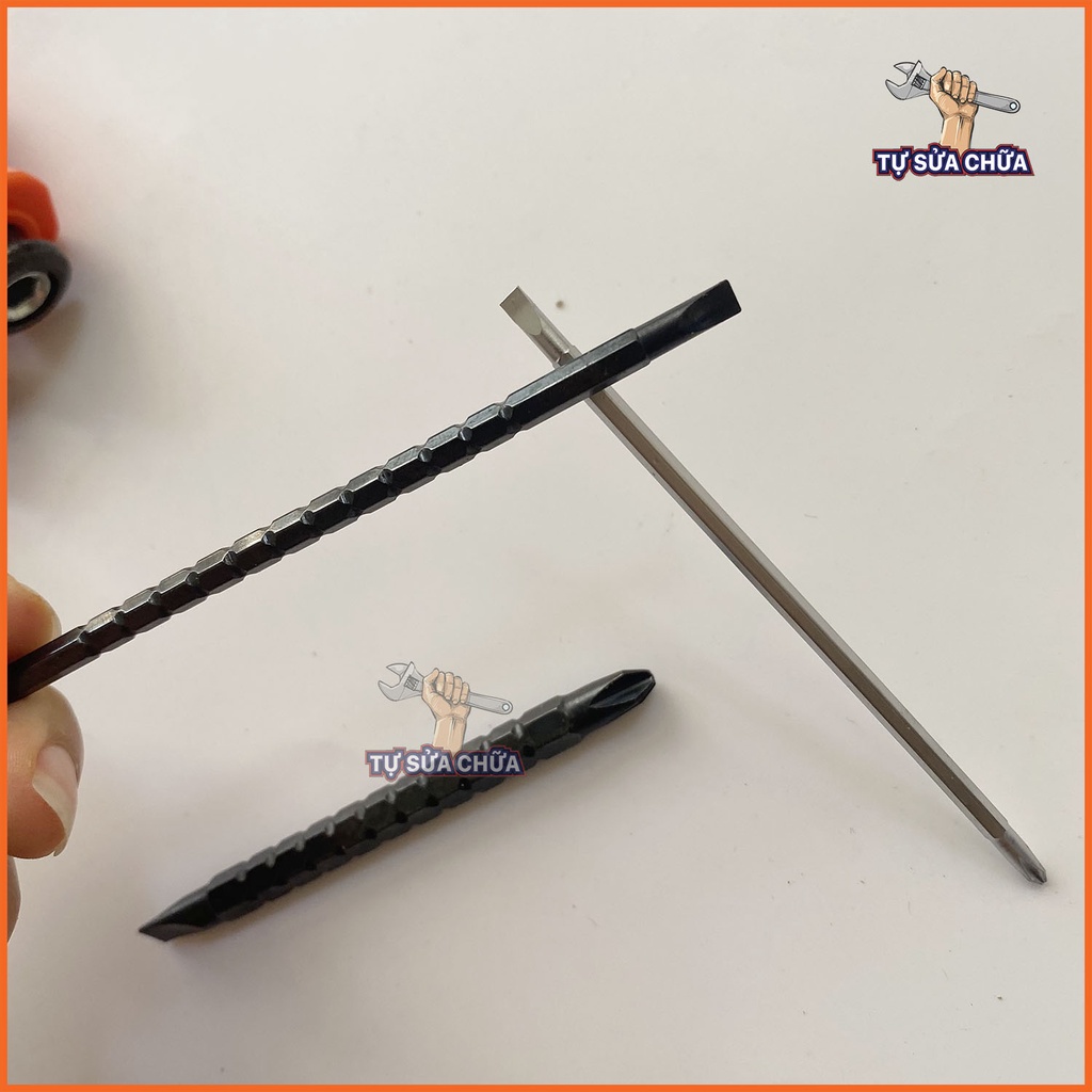 Tô vít đa năng hai đầu cán nhựa chống trượt chính hãng Kapusi Japan đủ size 3,4,5,6 inch