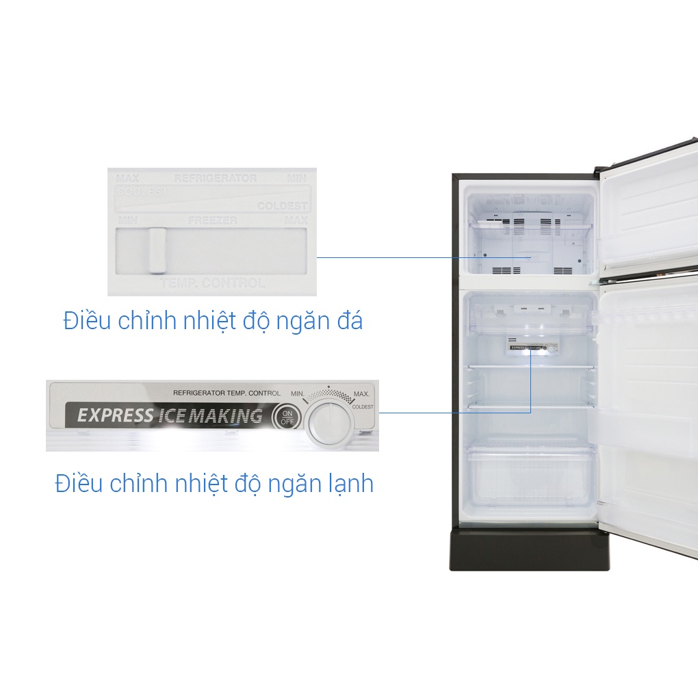 Tủ lạnh Sharp Inverter 165 lít SJ-X196E-DSS