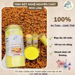 Tinh bột nghệ nguyên chất nhà làm.