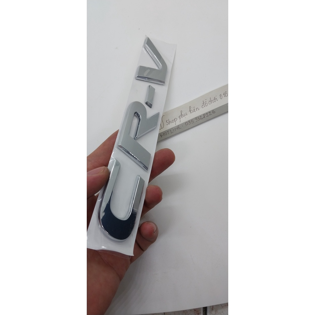 Miếng Dán Chữ CRV Bằng ABS Trang Trí Xe Hơi honda Kích thước: 200mm *30mm